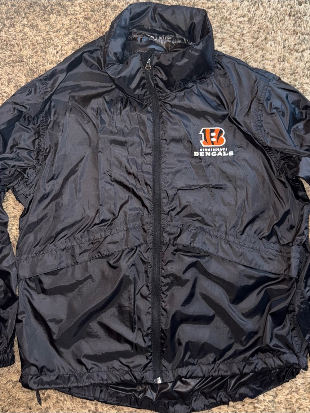 Cincinnati Bengals Dunbrooke L Black Hooded Windbreaker Jacket NFL Football